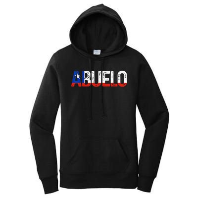 Abuelo Chilean Flag Pride Grandpa Chile Fathers Day Women's Pullover Hoodie