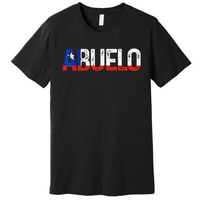 Abuelo Chilean Flag Pride Grandpa Chile Fathers Day Premium T-Shirt