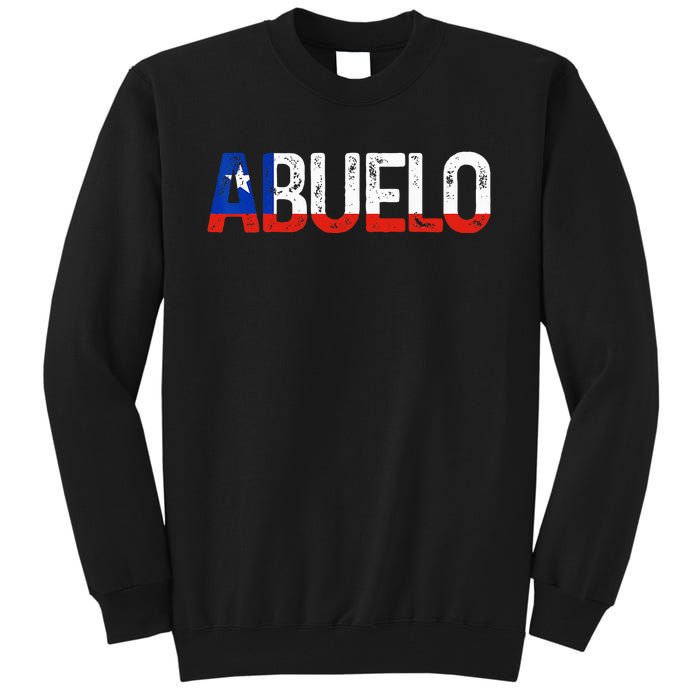 Abuelo Chilean Flag Pride Grandpa Chile Fathers Day Tall Sweatshirt