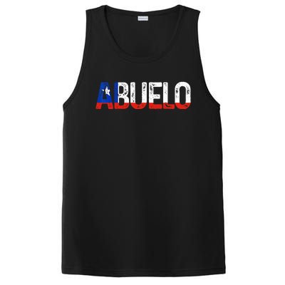 Abuelo Chilean Flag Pride Grandpa Chile Fathers Day PosiCharge Competitor Tank