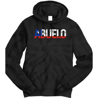 Abuelo Chilean Flag Pride Grandpa Chile Fathers Day Tie Dye Hoodie