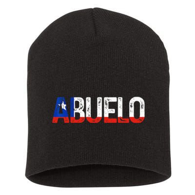 Abuelo Chilean Flag Pride Grandpa Chile Fathers Day Short Acrylic Beanie