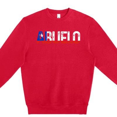 Abuelo Chilean Flag Pride Grandpa Chile Fathers Day Premium Crewneck Sweatshirt