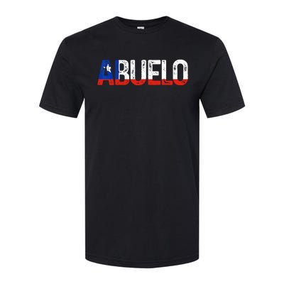 Abuelo Chilean Flag Pride Grandpa Chile Fathers Day Softstyle CVC T-Shirt