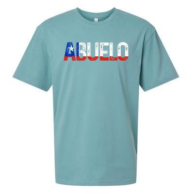 Abuelo Chilean Flag Pride Grandpa Chile Fathers Day Sueded Cloud Jersey T-Shirt