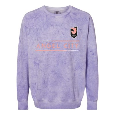 Angel City Fc Soccer Colorblast Crewneck Sweatshirt