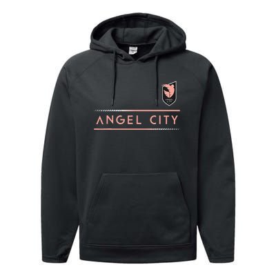 Angel City Fc Soccer Performance Fleece Hoodie