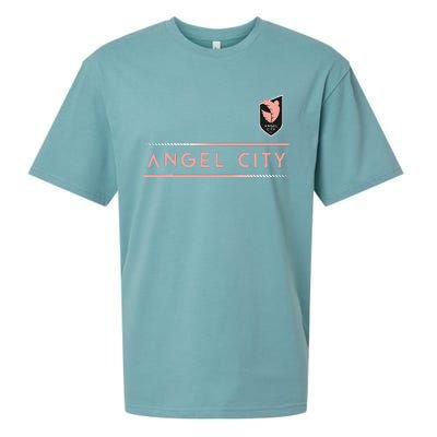 Angel City Fc Soccer Sueded Cloud Jersey T-Shirt