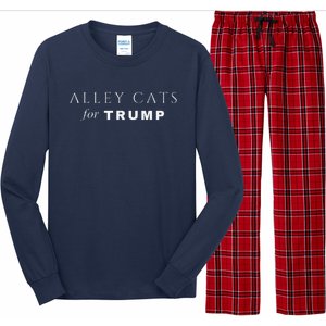 Alley Cats For Trump Biden Make Ameowica Great Again Funny Long Sleeve Pajama Set