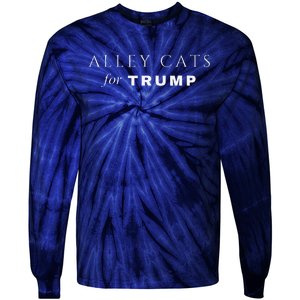 Alley Cats For Trump Biden Make Ameowica Great Again Funny Tie-Dye Long Sleeve Shirt