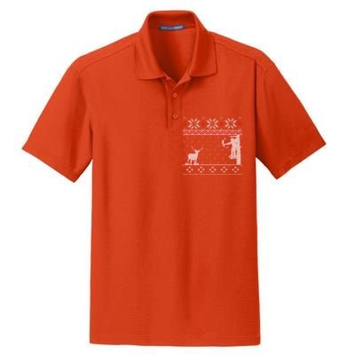 Amazing Cute Funny Duck Hunter Deer Hunting Ugly Christmas Gift Dry Zone Grid Polo