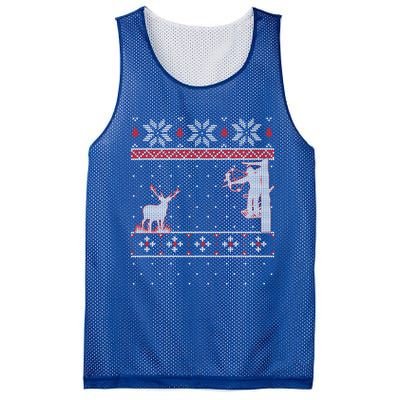 Amazing Cute Funny Duck Hunter Deer Hunting Ugly Christmas Gift Mesh Reversible Basketball Jersey Tank