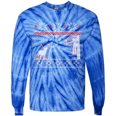 Amazing Cute Funny Duck Hunter Deer Hunting Ugly Christmas Gift Tie-Dye Long Sleeve Shirt