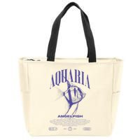 Angelfish Cichlid Fish Keeper Modern Streetwear Zip Tote Bag