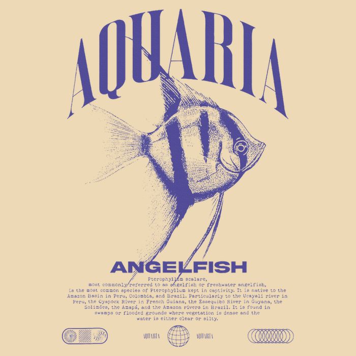 Angelfish Cichlid Fish Keeper Modern Streetwear Zip Tote Bag