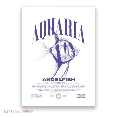 Angelfish Cichlid Fish Keeper Modern Streetwear Poster