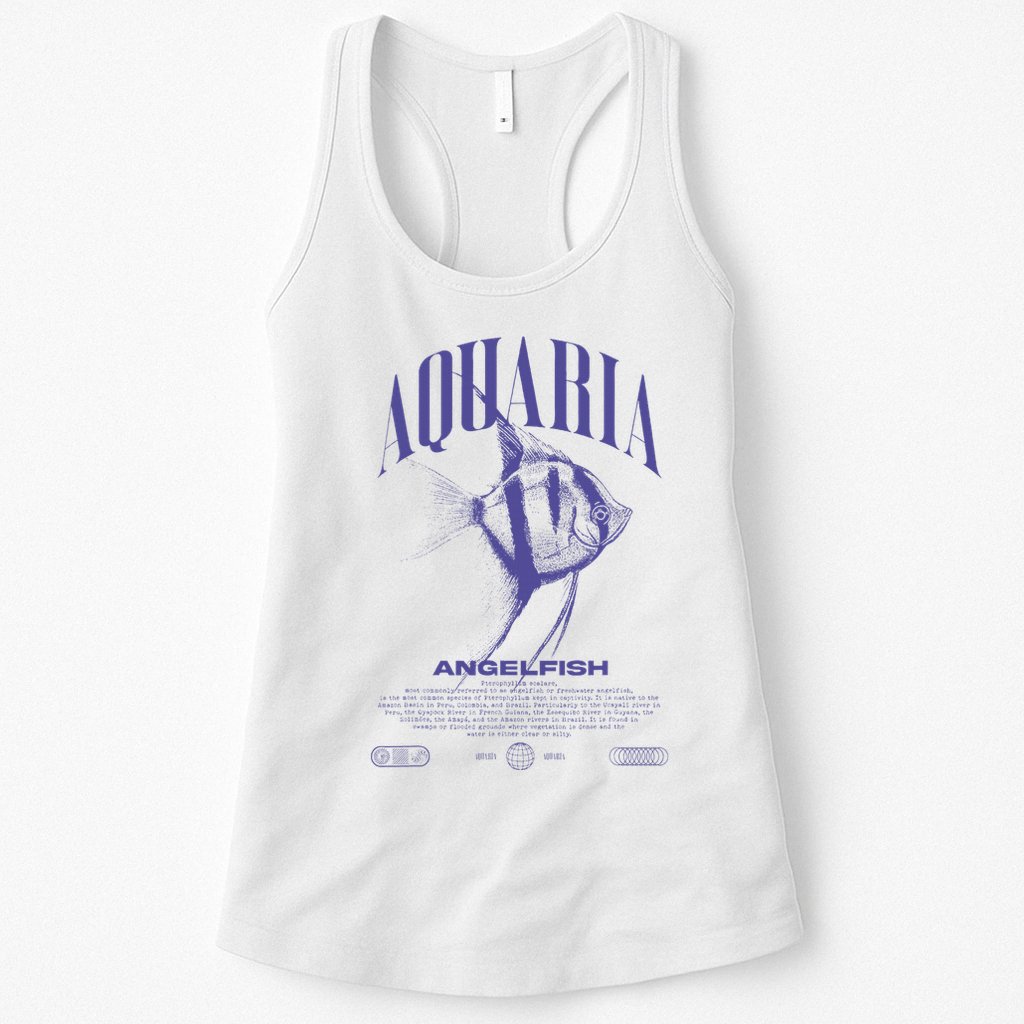 Angelfish Cichlid Fish Keeper Modern Streetwear Womens Tank Top