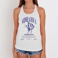 Angelfish Cichlid Fish Keeper Modern Streetwear Women's Knotted Racerback Tank