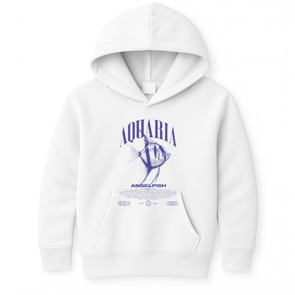Angelfish Cichlid Fish Keeper Modern Streetwear Kids Hoodie