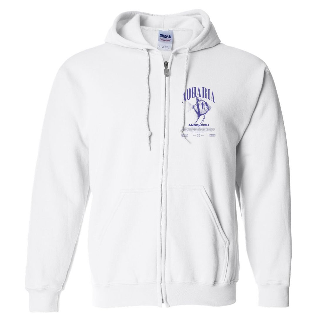 Angelfish Cichlid Fish Keeper Modern Streetwear Full Zip Hoodie