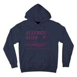 Allergy Club Funny Aesthetic Cartoon Tall Hoodie