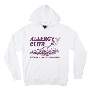 Allergy Club Funny Aesthetic Cartoon Hoodie