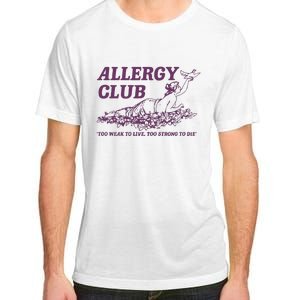 Allergy Club Funny Aesthetic Cartoon Adult ChromaSoft Performance T-Shirt