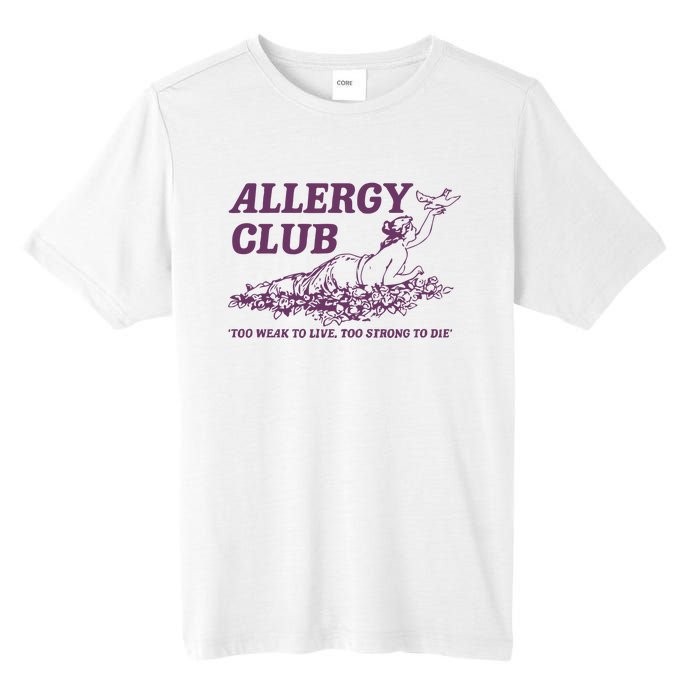 Allergy Club Funny Aesthetic Cartoon Tall Fusion ChromaSoft Performance T-Shirt