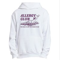 Allergy Club Funny Aesthetic Cartoon Urban Pullover Hoodie