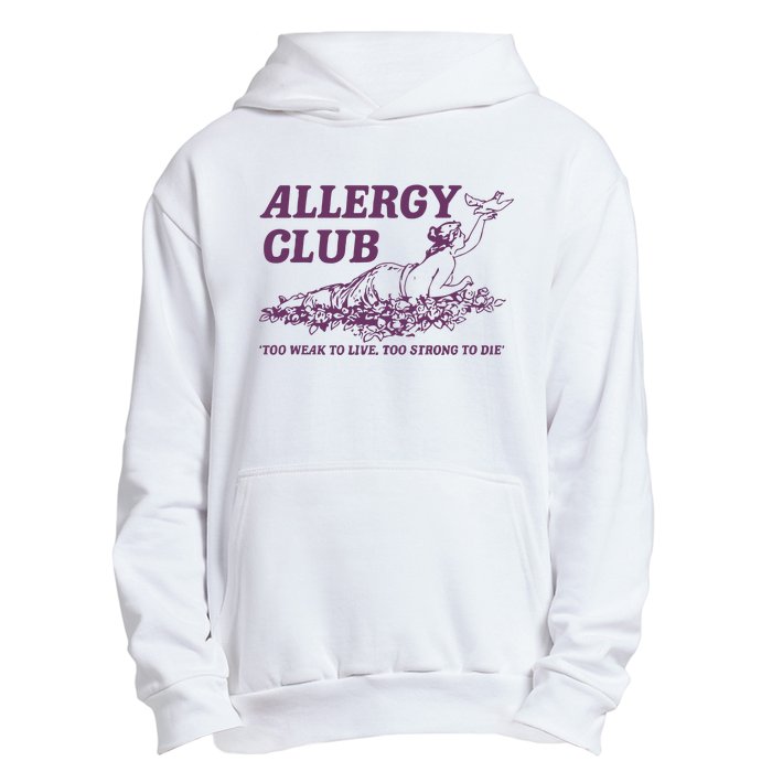 Allergy Club Funny Aesthetic Cartoon Urban Pullover Hoodie