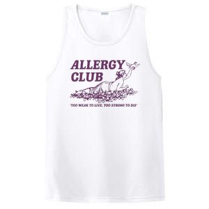 Allergy Club Funny Aesthetic Cartoon PosiCharge Competitor Tank