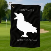 Autism crow fun  Golf Towel