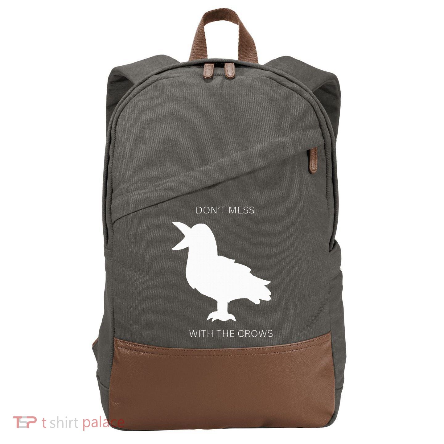 Autism crow fun  Cotton Canvas Backpack