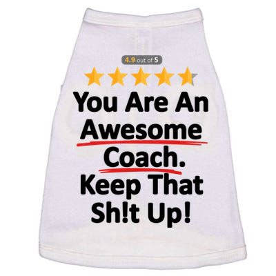 Awesome Coach Funny Gift Idea For Coach Doggie Tank