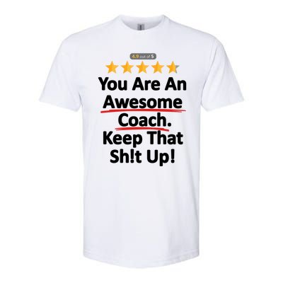 Awesome Coach Funny Gift Idea For Coach Softstyle® CVC T-Shirt