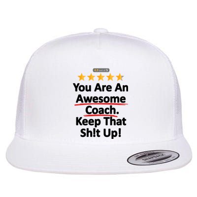 Awesome Coach Funny Gift Idea For Coach Flat Bill Trucker Hat