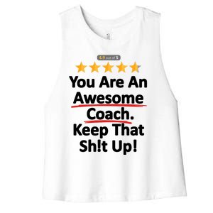 Awesome Coach Funny Gift Idea For Coach Women's Racerback Cropped Tank