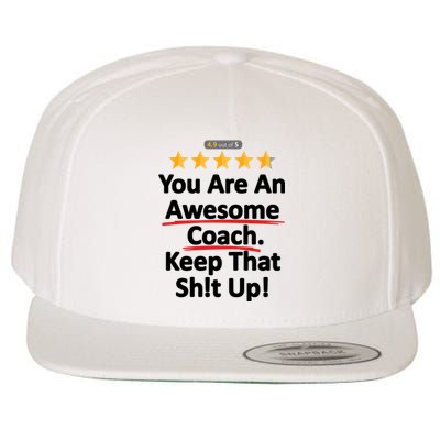 Awesome Coach Funny Gift Idea For Coach Wool Snapback Cap