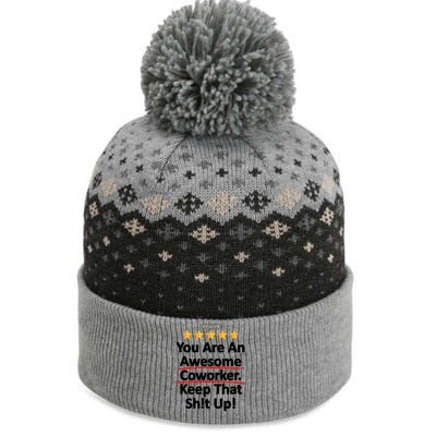 Awesome Coworker Funny Work Gift Idea The Baniff Cuffed Pom Beanie