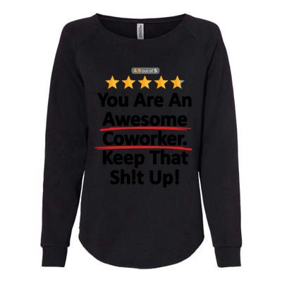 Awesome Coworker Funny Work Gift Idea Womens California Wash Sweatshirt