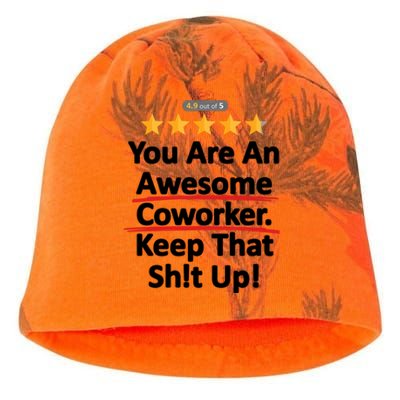 Awesome Coworker Funny Work Gift Idea Kati - Camo Knit Beanie