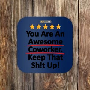 Awesome Coworker Funny Work Gift Idea Coaster