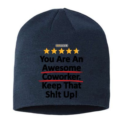 Awesome Coworker Funny Work Gift Idea Sustainable Beanie