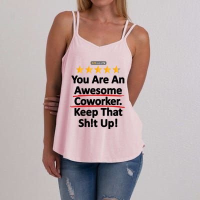 Awesome Coworker Funny Work Gift Idea Women's Strappy Tank