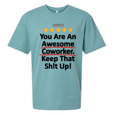 Awesome Coworker Funny Work Gift Idea Sueded Cloud Jersey T-Shirt