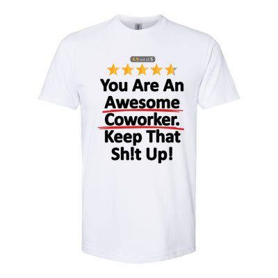 Awesome Coworker Funny Work Gift Idea Softstyle CVC T-Shirt