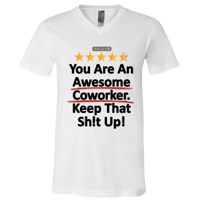 Awesome Coworker Funny Work Gift Idea V-Neck T-Shirt