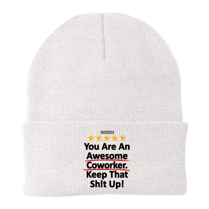 Awesome Coworker Funny Work Gift Idea Knit Cap Winter Beanie