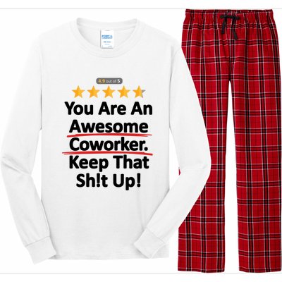 Awesome Coworker Funny Work Gift Idea Long Sleeve Pajama Set