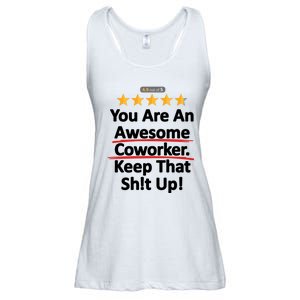 Awesome Coworker Funny Work Gift Idea Ladies Essential Flowy Tank